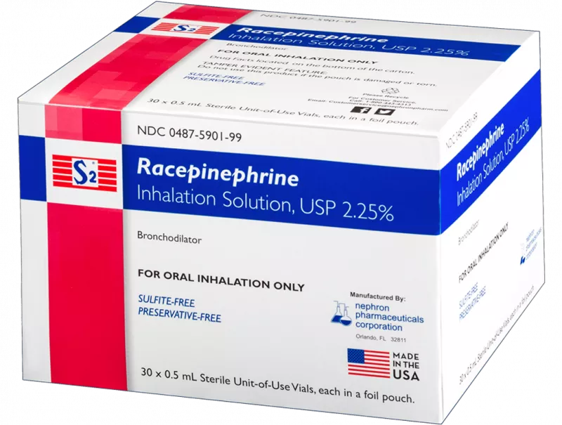 Racepinephrine Inhalation Solution 2.25%