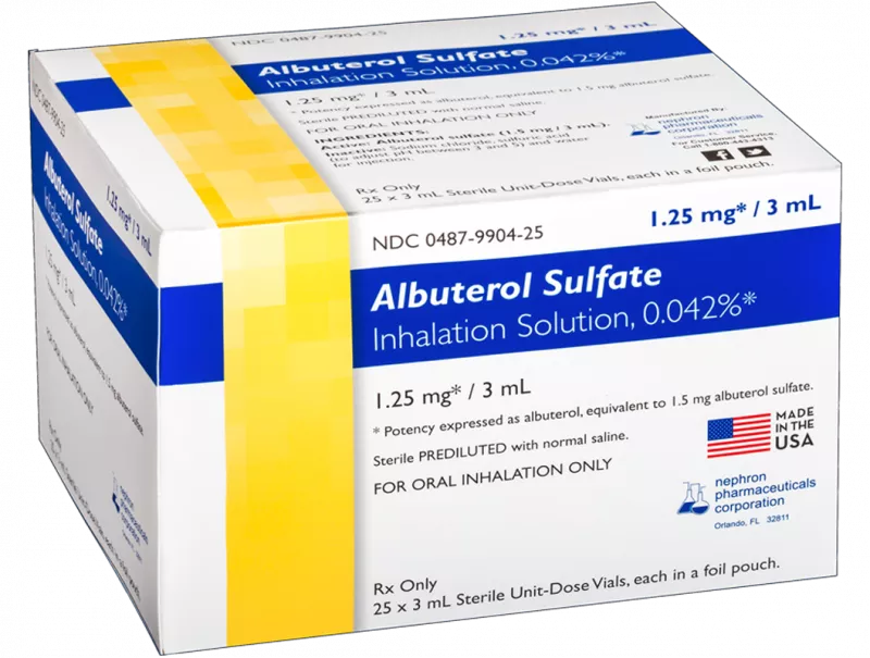 Albuterol Sulfate Inhalation Solution 0.42%